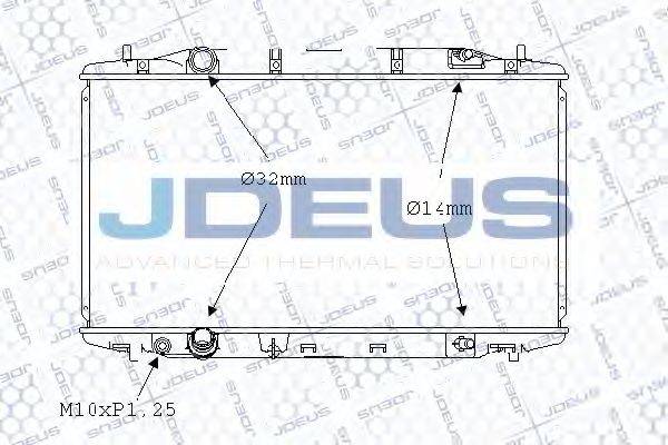 JDEUS 013M43 Радіатор, охолодження двигуна