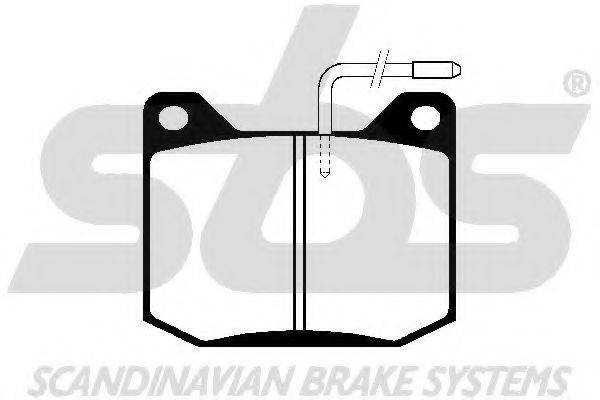 SBS 1501223704 Комплект гальмівних колодок, дискове гальмо