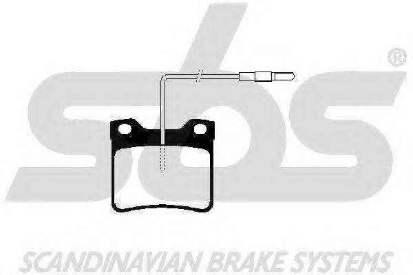 SBS 1501223719 Комплект гальмівних колодок, дискове гальмо