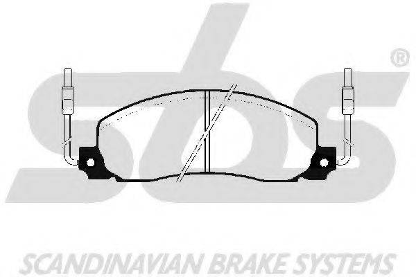 SBS 1501223919 Комплект гальмівних колодок, дискове гальмо