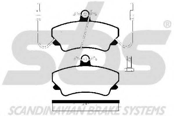 SBS 1501223931 Комплект гальмівних колодок, дискове гальмо