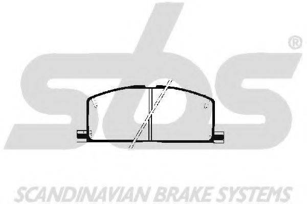 SBS 1501224508 Комплект гальмівних колодок, дискове гальмо