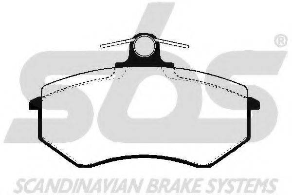 SBS 1501224720 Комплект гальмівних колодок, дискове гальмо