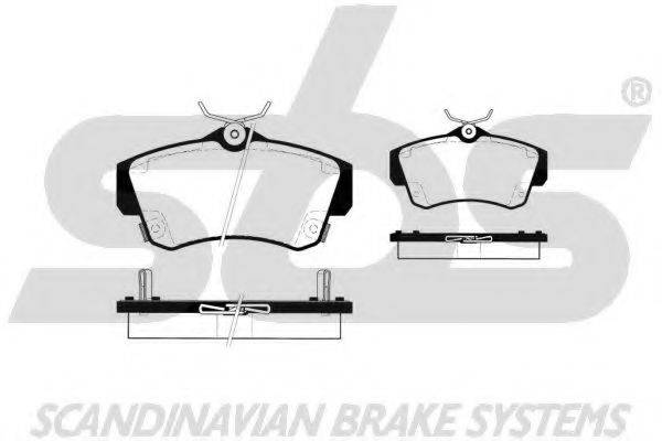 SBS 1501229316 Комплект гальмівних колодок, дискове гальмо