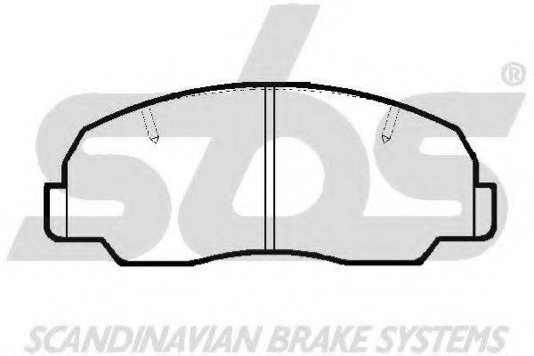 SBS 1501229948 Комплект гальмівних колодок, дискове гальмо