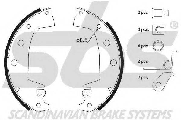 SBS 18512799235 Комплект гальмівних колодок