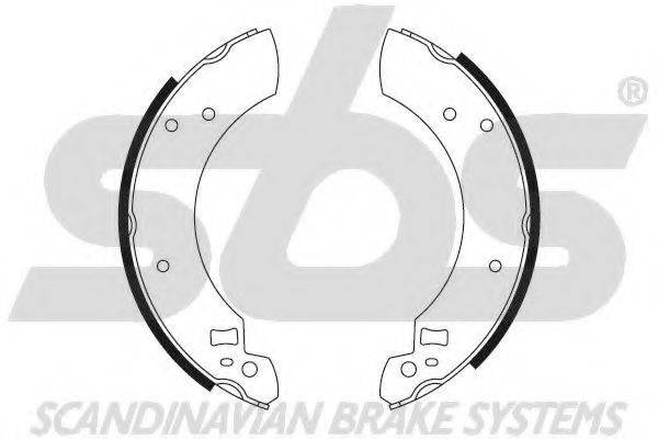 SBS 18492725281 Комплект гальмівних колодок