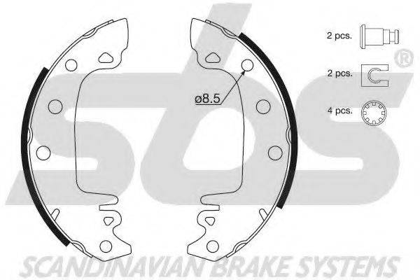 SBS 18492723285 Комплект гальмівних колодок