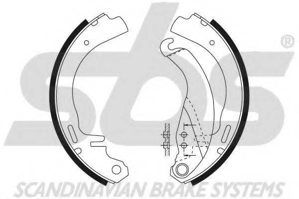 SBS 18492736326 Комплект гальмівних колодок
