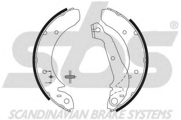 SBS 18492725356 Комплект гальмівних колодок