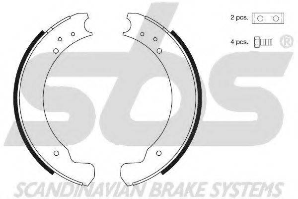 SBS 18492740373 Комплект гальмівних колодок