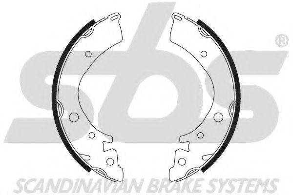 SBS 18492726402 Комплект гальмівних колодок