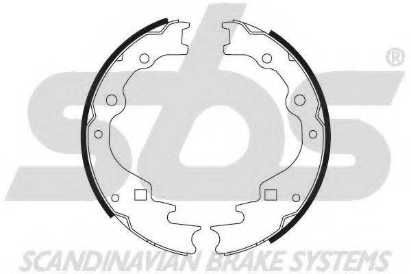 SBS 18492732461 Комплект гальмівних колодок