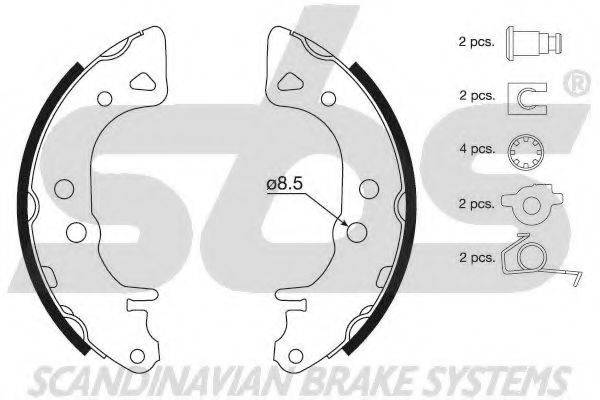 SBS 18492799488 Комплект гальмівних колодок