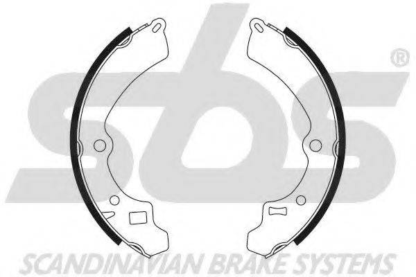 SBS 18492752521 Комплект гальмівних колодок