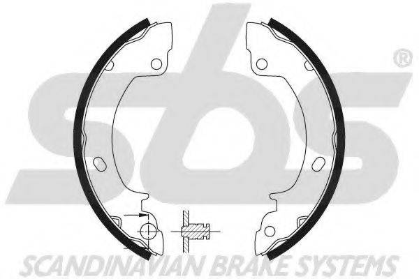SBS 18492734529 Комплект гальмівних колодок