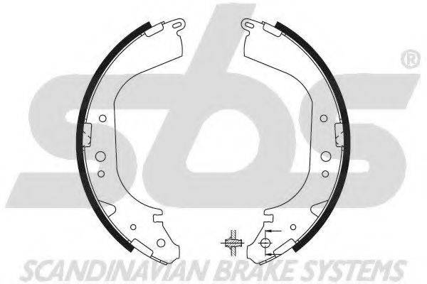 SBS 18492722565 Комплект гальмівних колодок