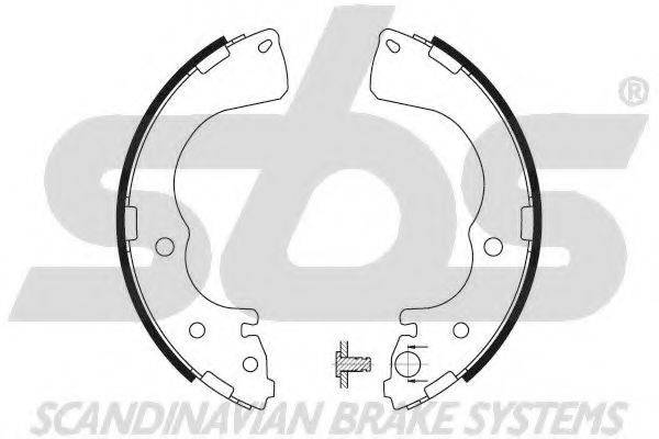 SBS 18492732661 Комплект гальмівних колодок