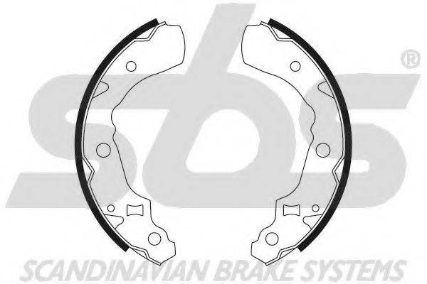 SBS 18492751683 Комплект гальмівних колодок