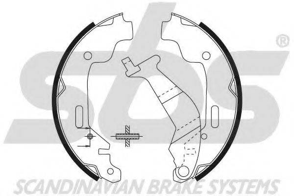 SBS 18492736685 Комплект гальмівних колодок