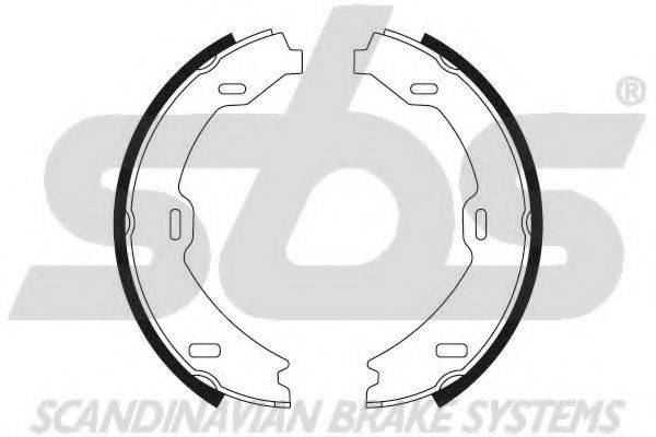 SBS 18492733714 Комплект гальмівних колодок, стоянкова гальмівна система