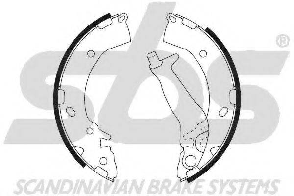 SBS 18492734716 Комплект гальмівних колодок