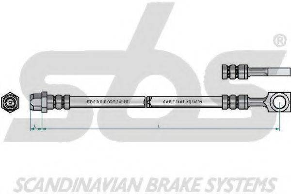 SBS 1330854022 Гальмівний шланг