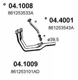 ASSO 041008 Труба вихлопного газу