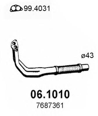 ASSO 061010 Труба вихлопного газу