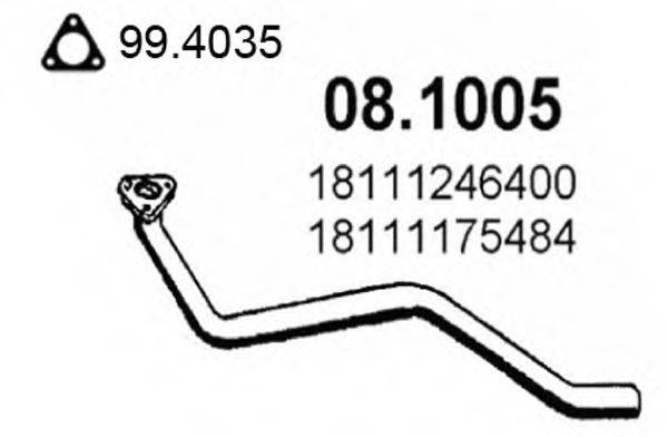 ASSO 081005 Труба вихлопного газу