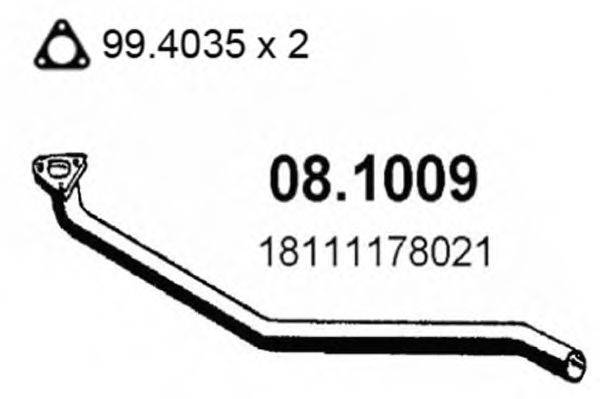 ASSO 081009 Труба вихлопного газу