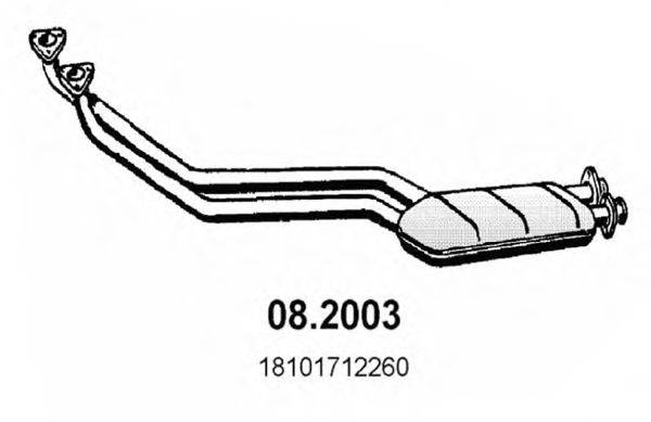 ASSO 082003 Передглушувач вихлопних газів