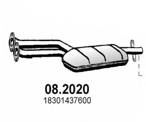 ASSO 082020 Передглушувач вихлопних газів