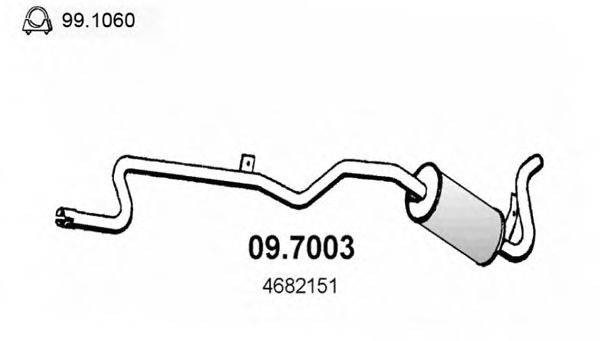 ASSO 097003 Глушник вихлопних газів кінцевий