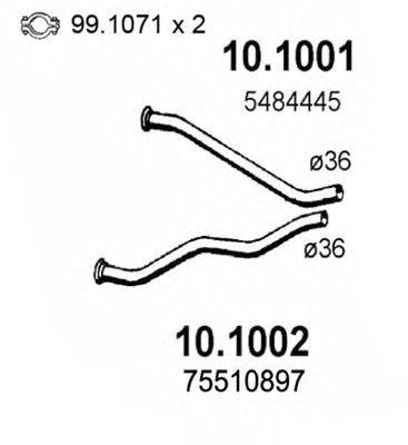 ASSO 101002 Труба вихлопного газу