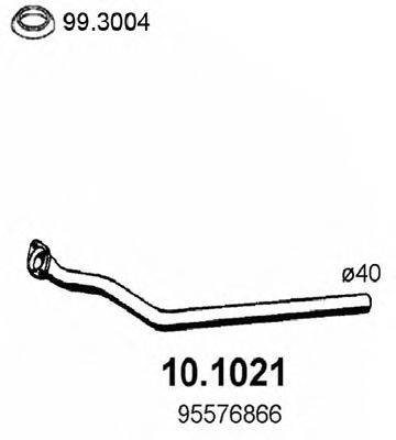 ASSO 101021 Труба вихлопного газу
