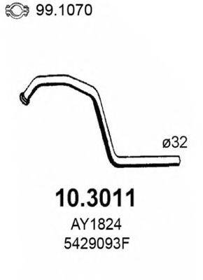 ASSO 103011 Труба вихлопного газу