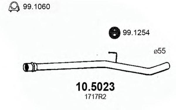 ASSO 105023 Труба вихлопного газу