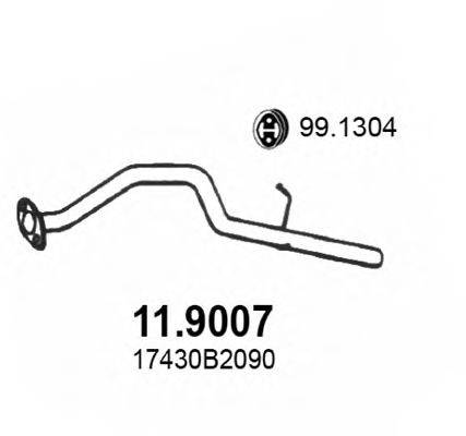 ASSO 119007 Труба вихлопного газу