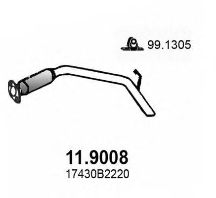 ASSO 119008 Труба вихлопного газу