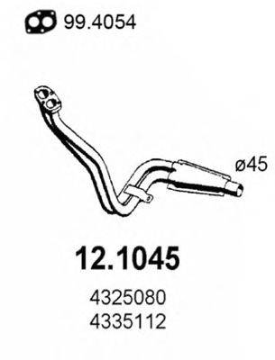 ASSO 121045 Труба вихлопного газу