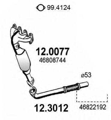 ASSO 123012 Труба вихлопного газу