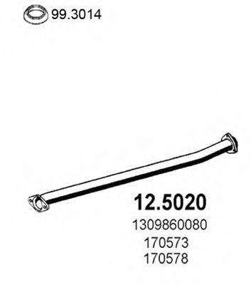 ASSO 125020 Труба вихлопного газу