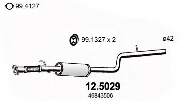 ASSO 125029 Труба вихлопного газу