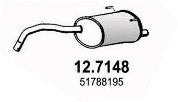 ASSO 127148 Глушник вихлопних газів кінцевий
