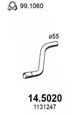 ASSO 145020 Труба вихлопного газу