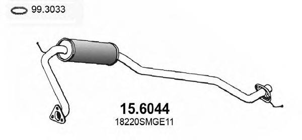 ASSO 156044 Середній глушник вихлопних газів