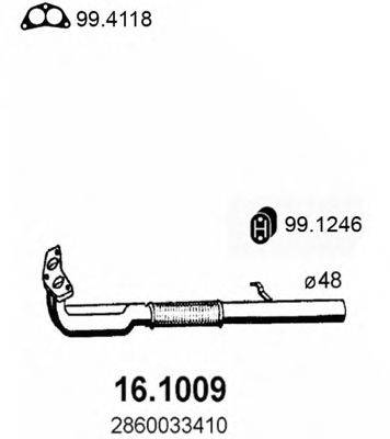 ASSO 161009 Труба вихлопного газу