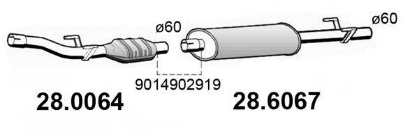 ASSO 280064 Каталізатор