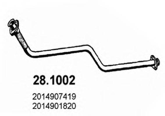 ASSO 281002 Труба вихлопного газу